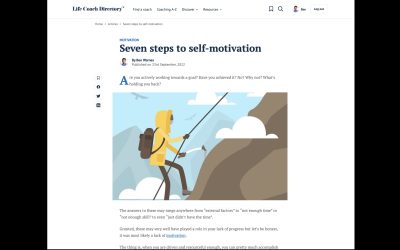 Seven Steps To Self Motivation